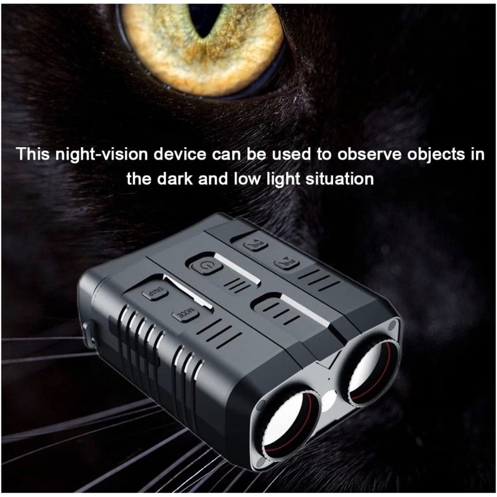 TacRight Night Vision Pro‎ 4K Binoculars 10x Zoom Infrared Digital Device Black